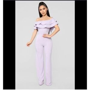Fashion Nova Ready to Ruffle Jumpsuit Romper NWT